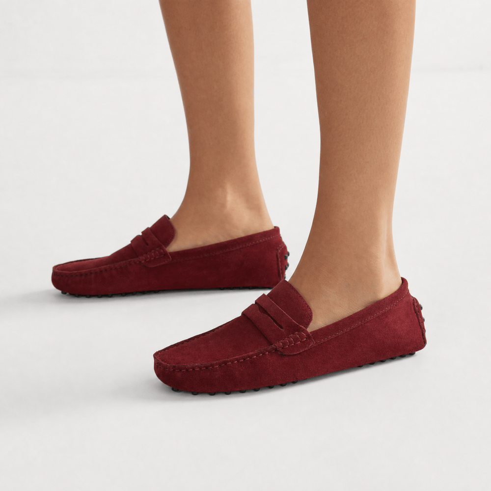 Gentry Morris Suede Penny Loafers Flat