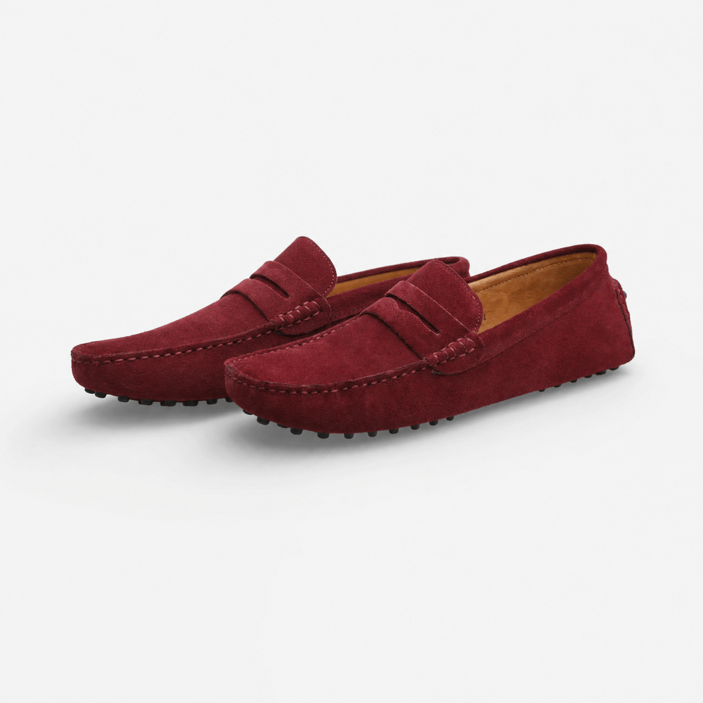 Gentry Morris Suede Penny Loafers Flat
