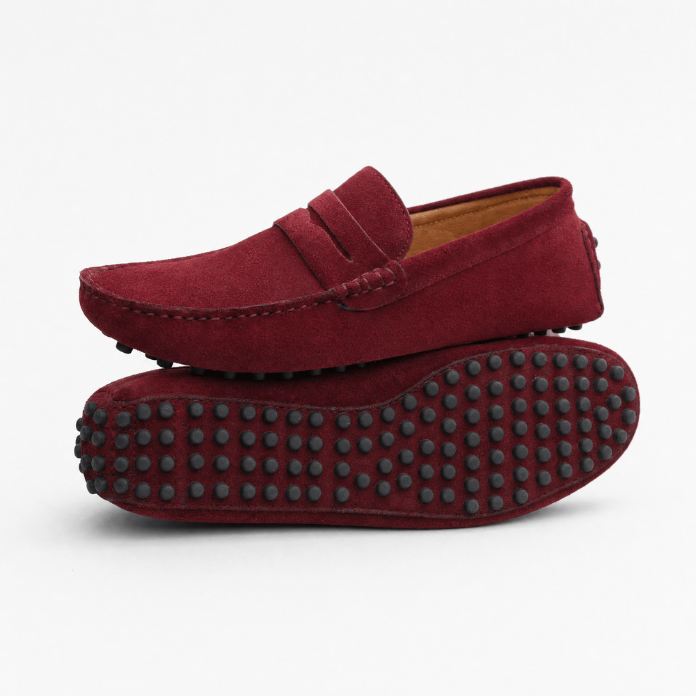 Gentry Morris Suede Penny Loafers Flat