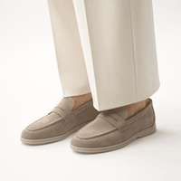 Gentry Morris Suede Penny Loafers Oxford Flat