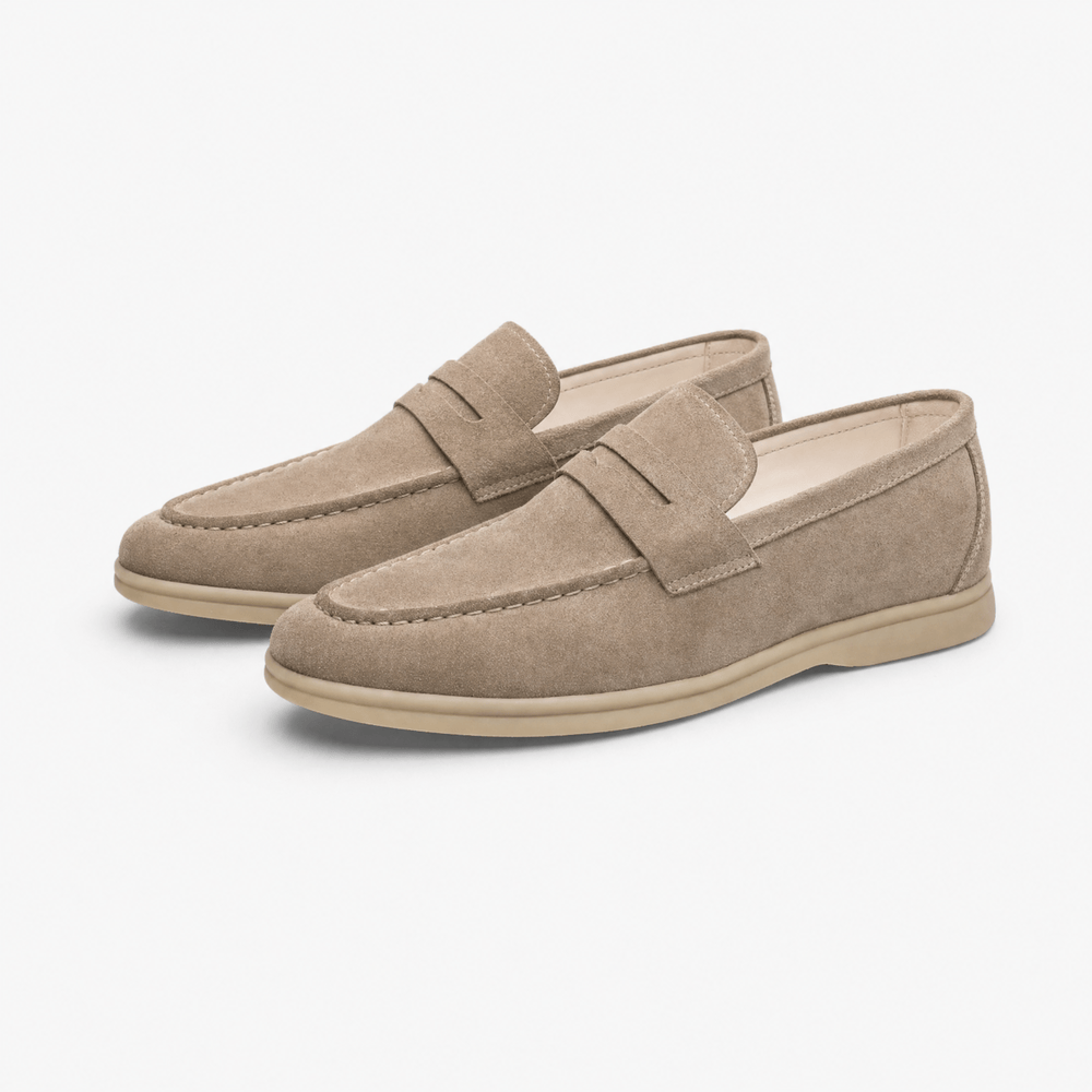 Gentry Morris Suede Penny Loafers Oxford Flat