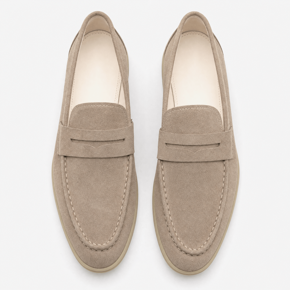 Gentry Morris Suede Penny Loafers Oxford Flat