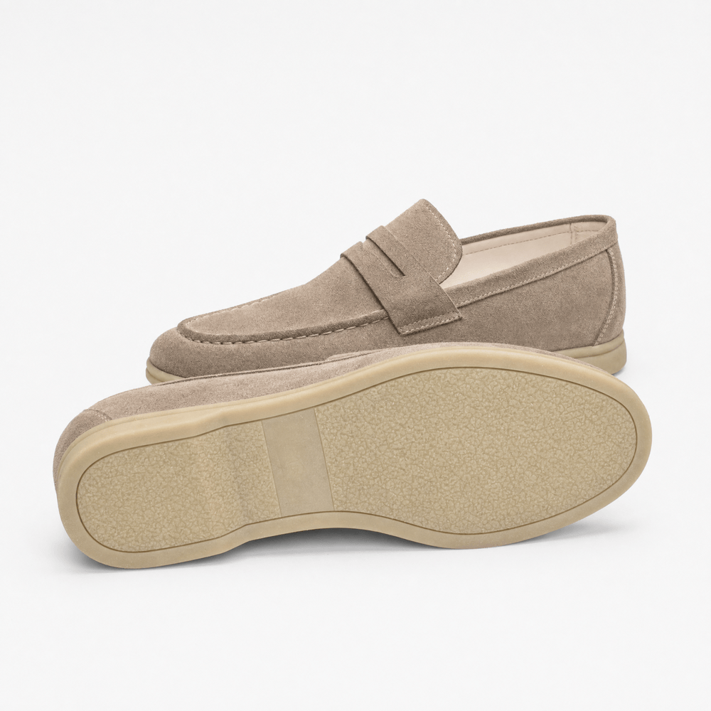 Gentry Morris Suede Penny Loafers Oxford Flat
