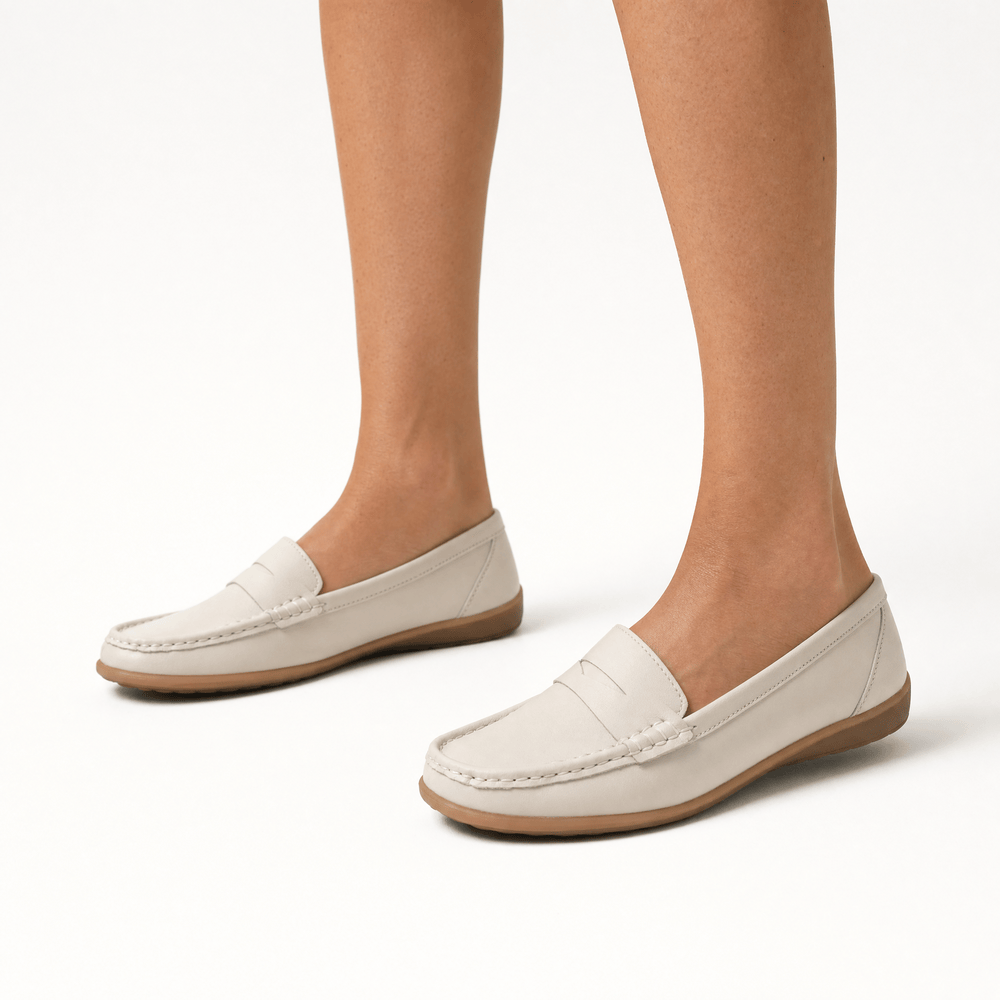 Gentry Morris Vintage Suede Loafers Flat Heel