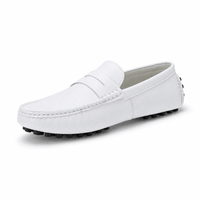 Gentry Morris White / 38 Driving Mens Loafers Comfort