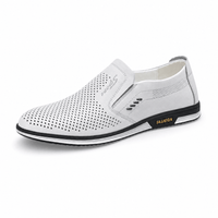Gentry Morris White / 5.5 Perforated Mens Loafers Slip On