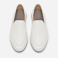 Gentry Morris White Leather Soft Loafers