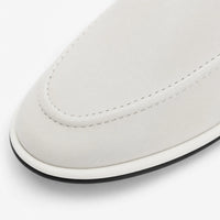 Gentry Morris White Leather Soft Loafers