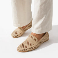 Gentry Morris Woven Loafers Cutout Slip On