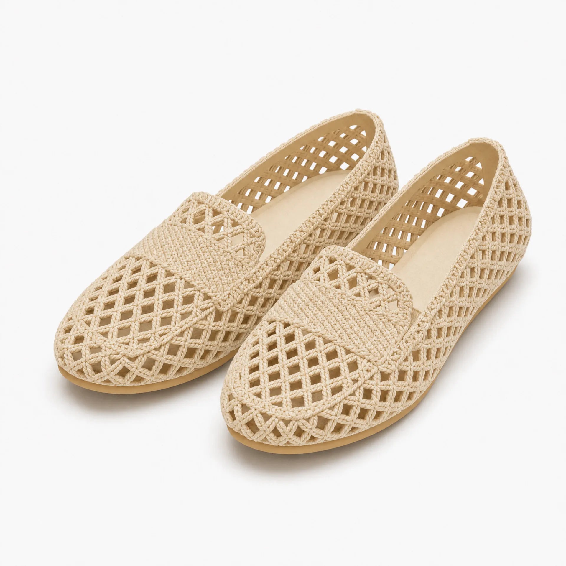 Gentry Morris Woven Loafers Cutout Slip On