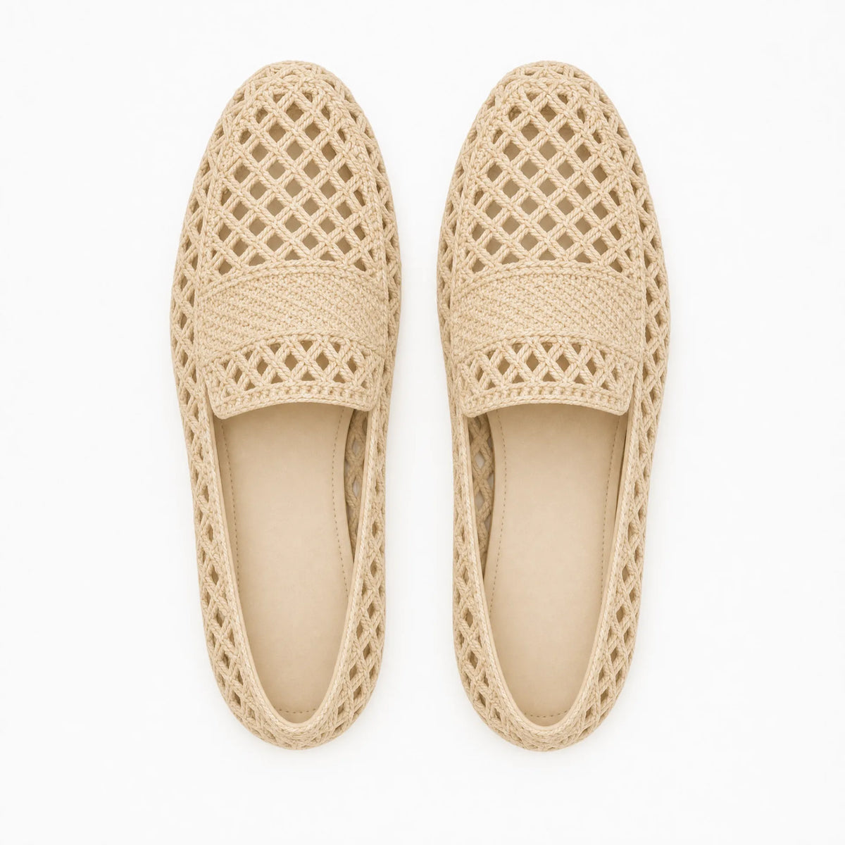 Gentry Morris Woven Loafers Cutout Slip On