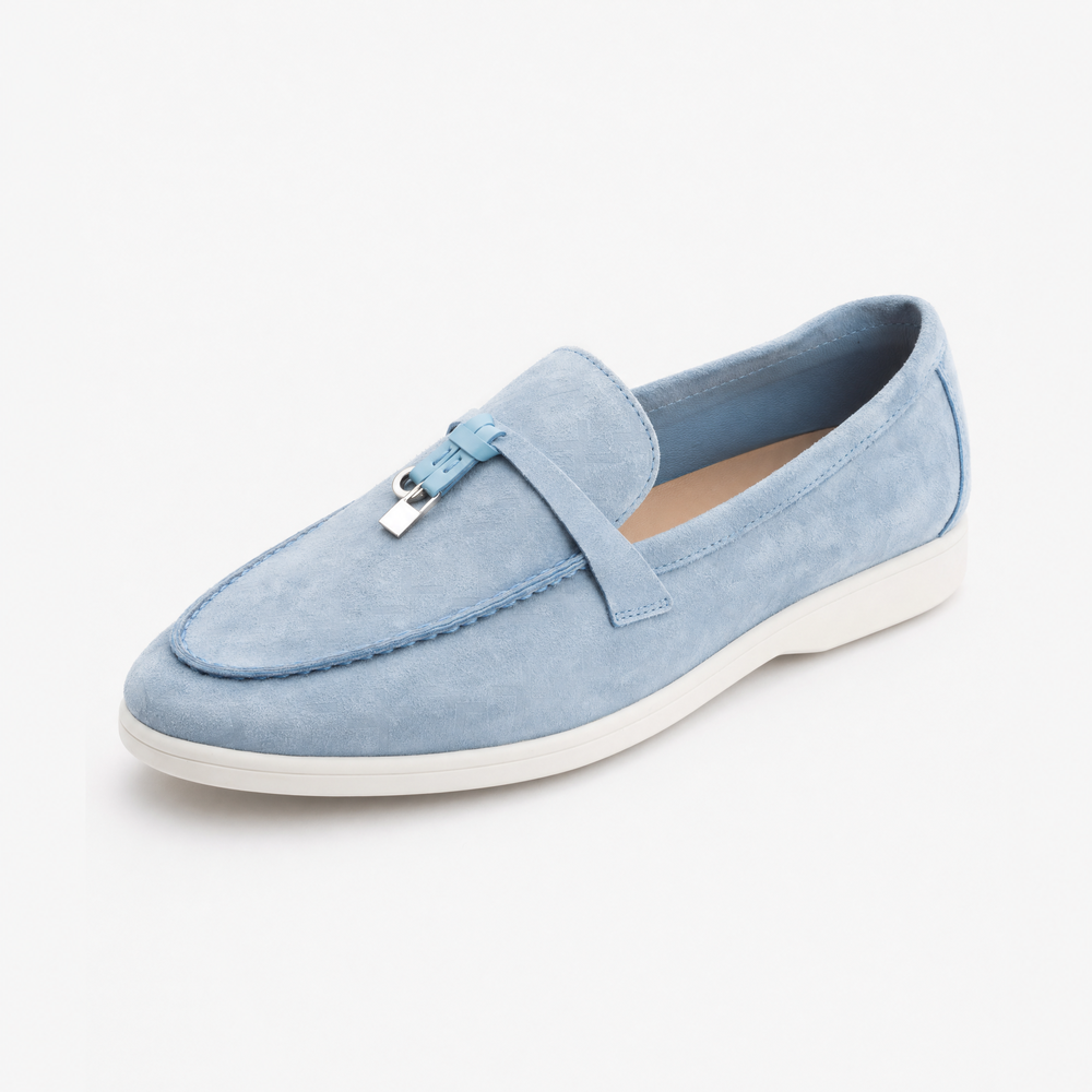 Metallic Suede Tassel Loafers