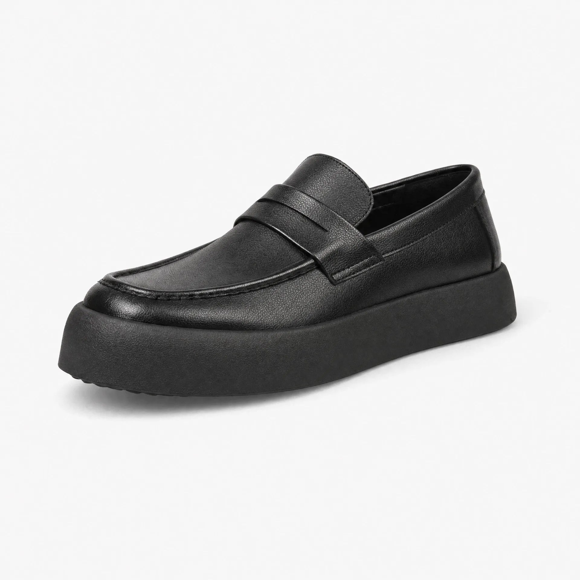 Gentry Morris 38 / Black Black Chunky Loafers Flat Sole
