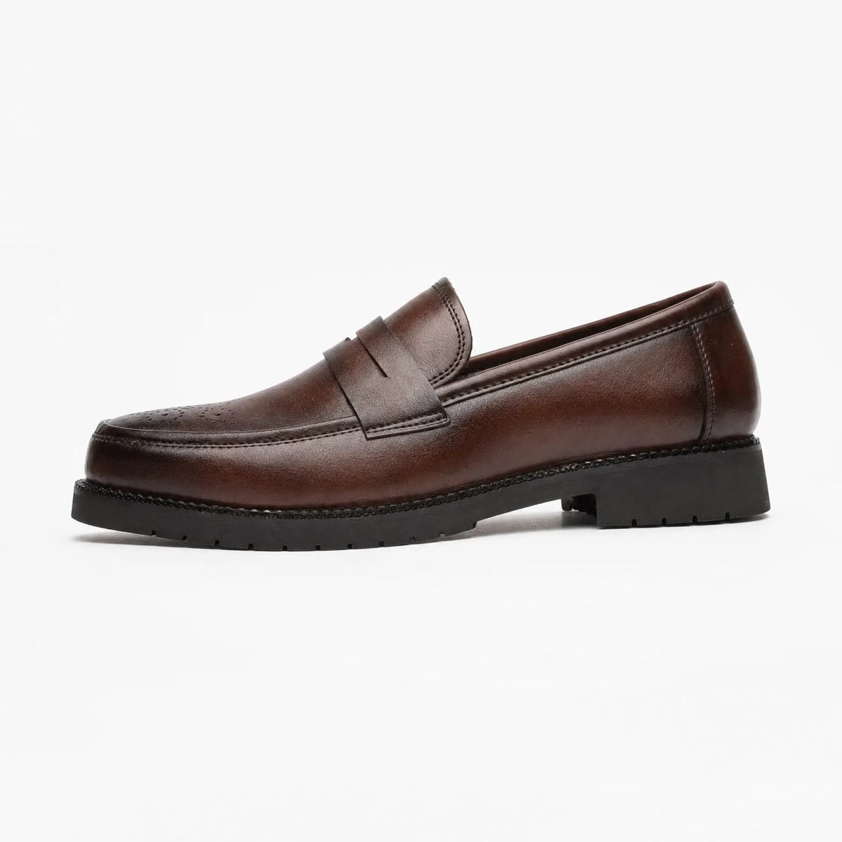 Gentry Morris Chunky Penny Loafers Mens Brogue