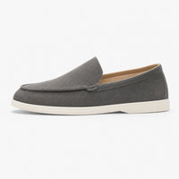 Grey Suede Light Sole Loafers