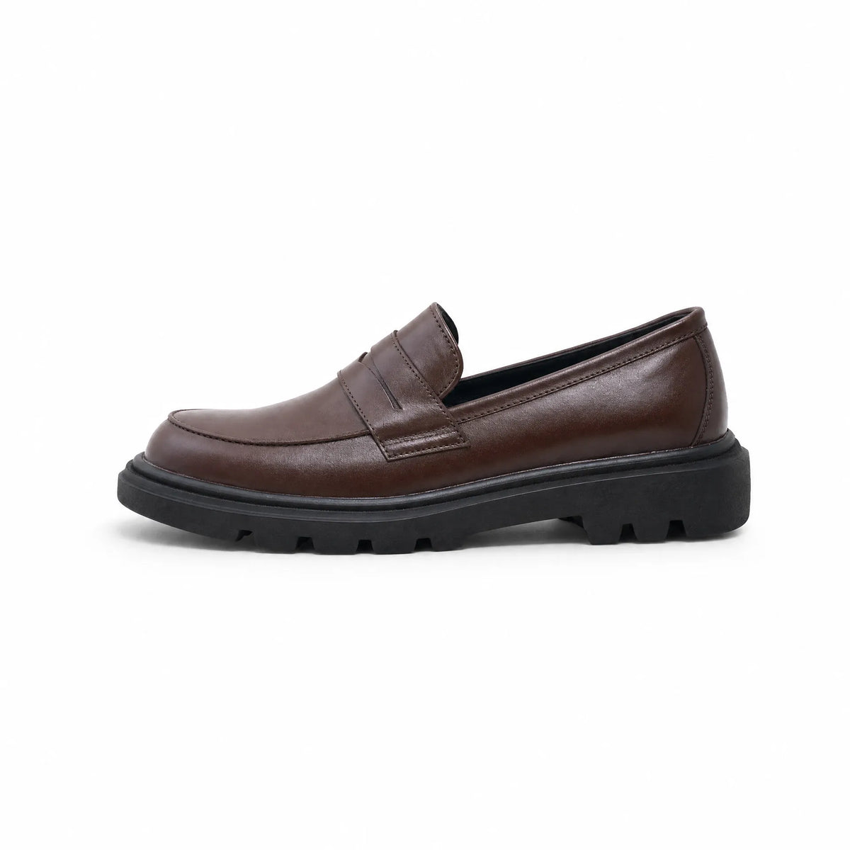 Gentry Morris Chunky Penny Loafers Brown Platform