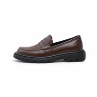 Gentry Morris Chunky Penny Loafers Brown Platform
