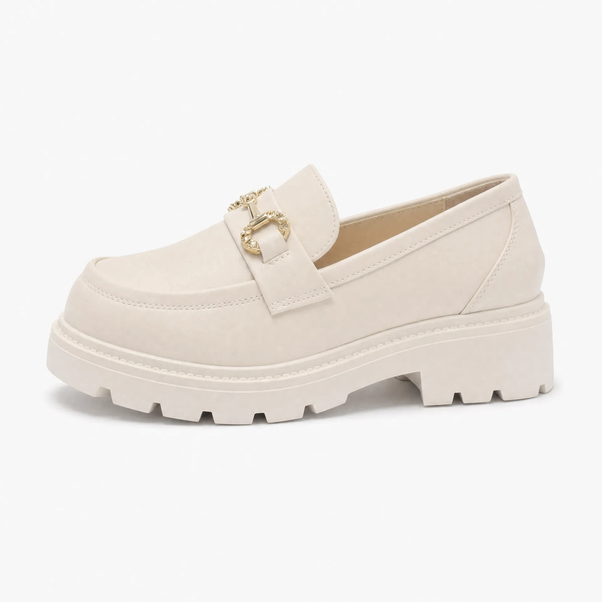 Gentry Morris Chunky Chain Platform Loafers Detail