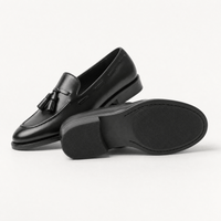 Gentry Morris Black Patent Tassel Loafers Formal