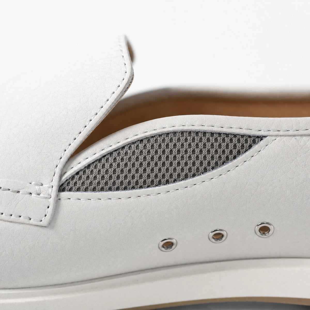 White Leather Horsebit Tassel Loafers
