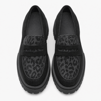Gentry Morris Leopard Chunky Loafers Detail