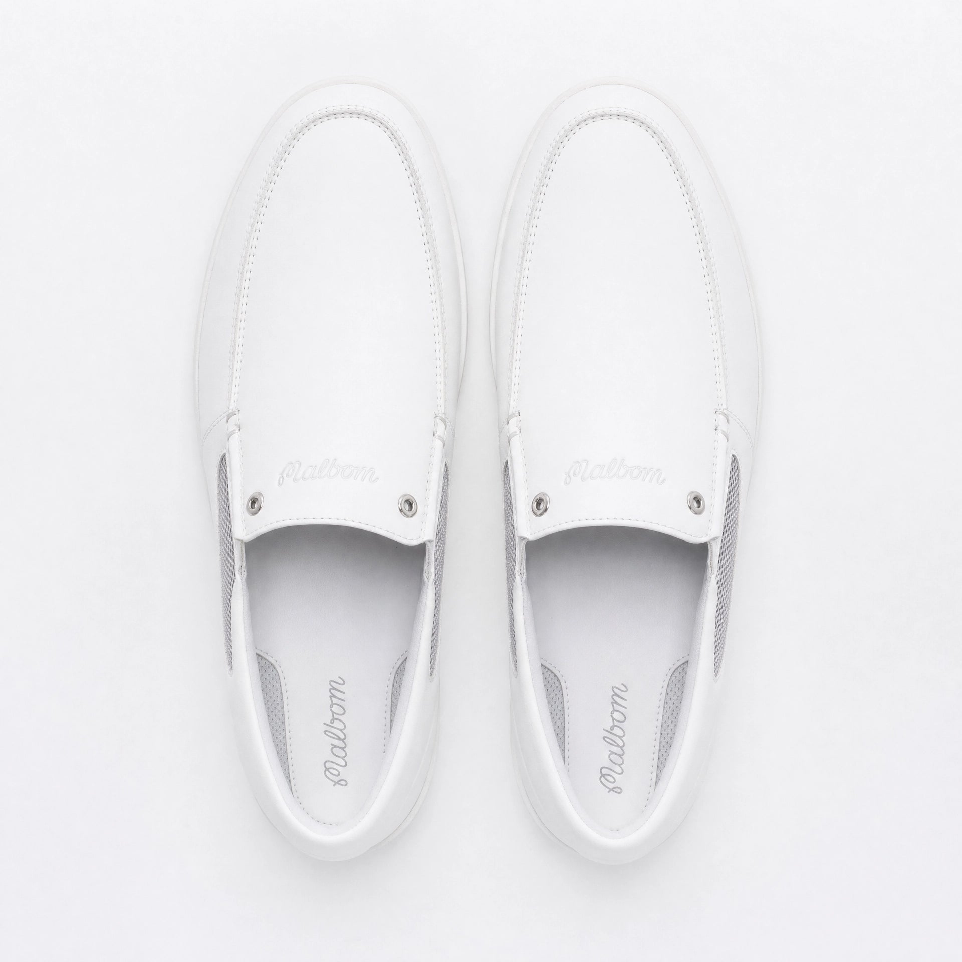 White Leather Horsebit Tassel Loafers