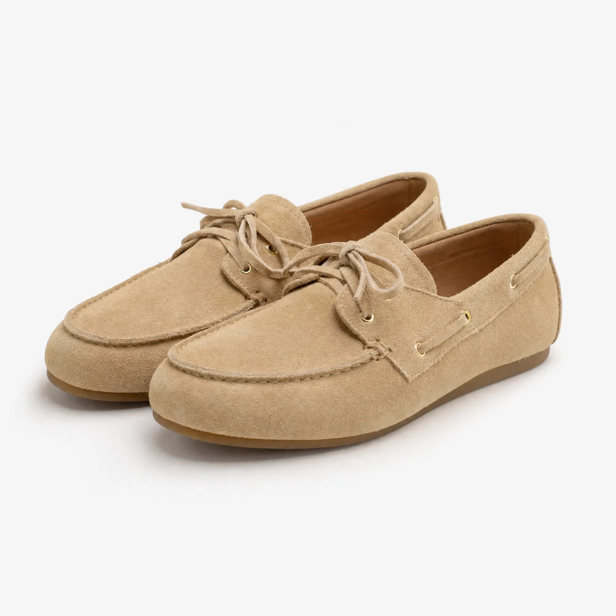 Gentry Morris Suede Loafers Lace Detail