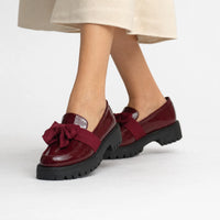 Gentry Morris Patent Bow Platform Loafers