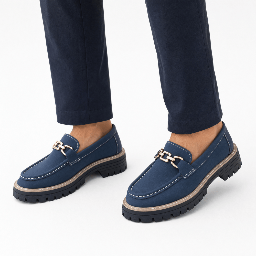 Gentry Morris Chain Platform Loafers Chunky Sole