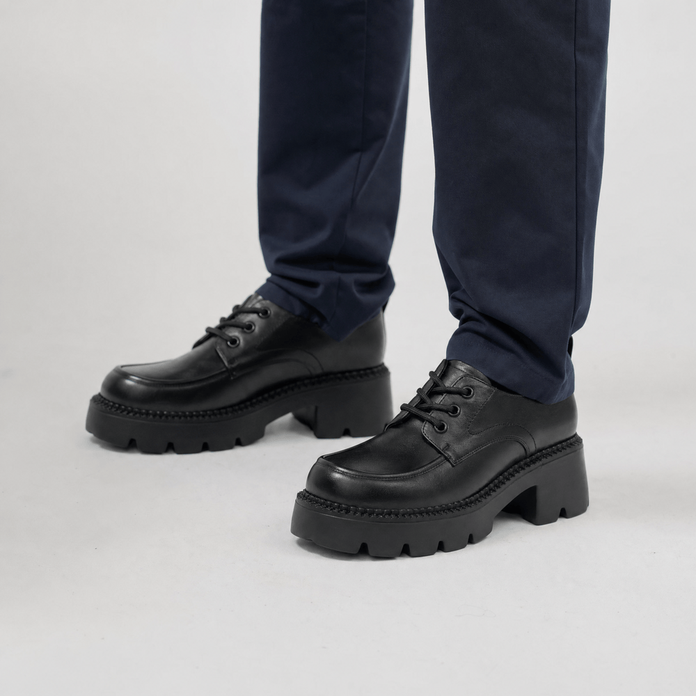 Gentry Morris Lace Up Platform Loafers Chunky