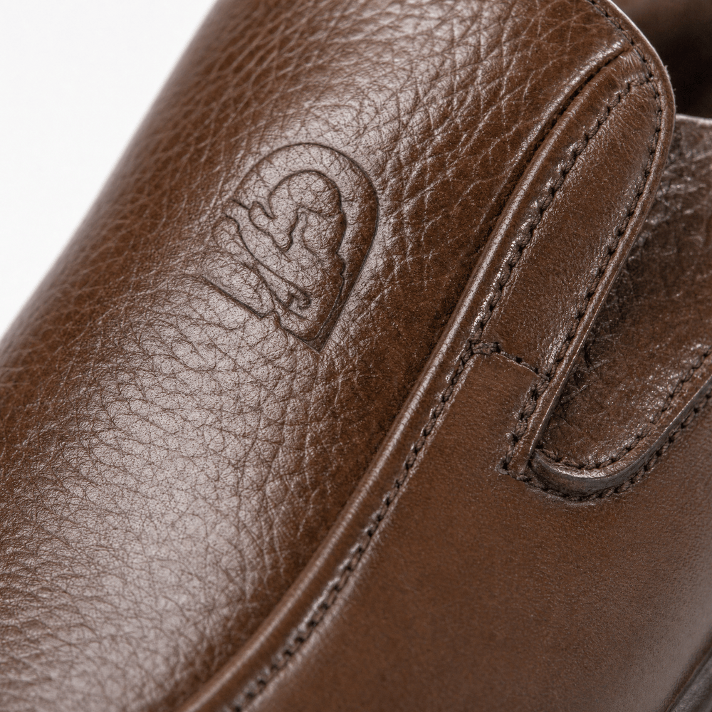 Gentry Morris Brown Thick Sole Mens Loafers