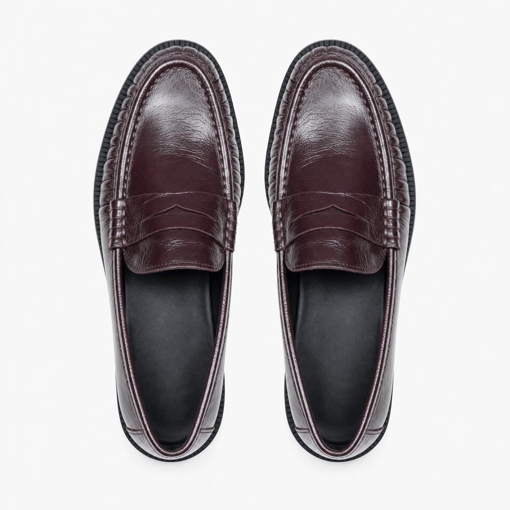 Gentry Morris Shiny Penny Loafers