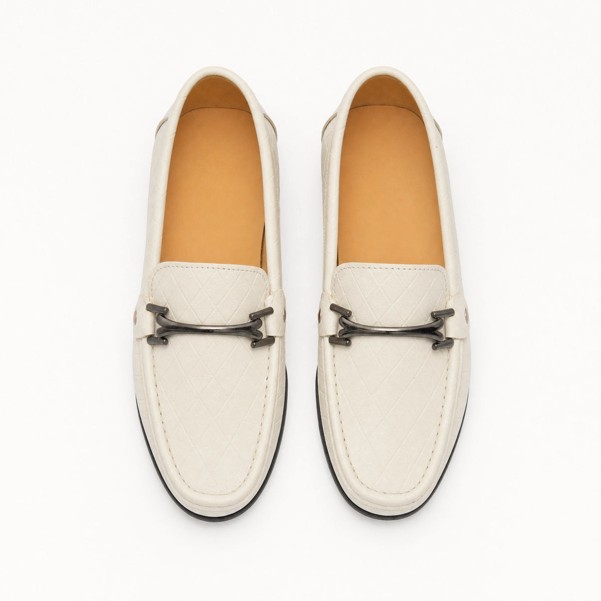 Quilted Metal Bar Loafers Boys