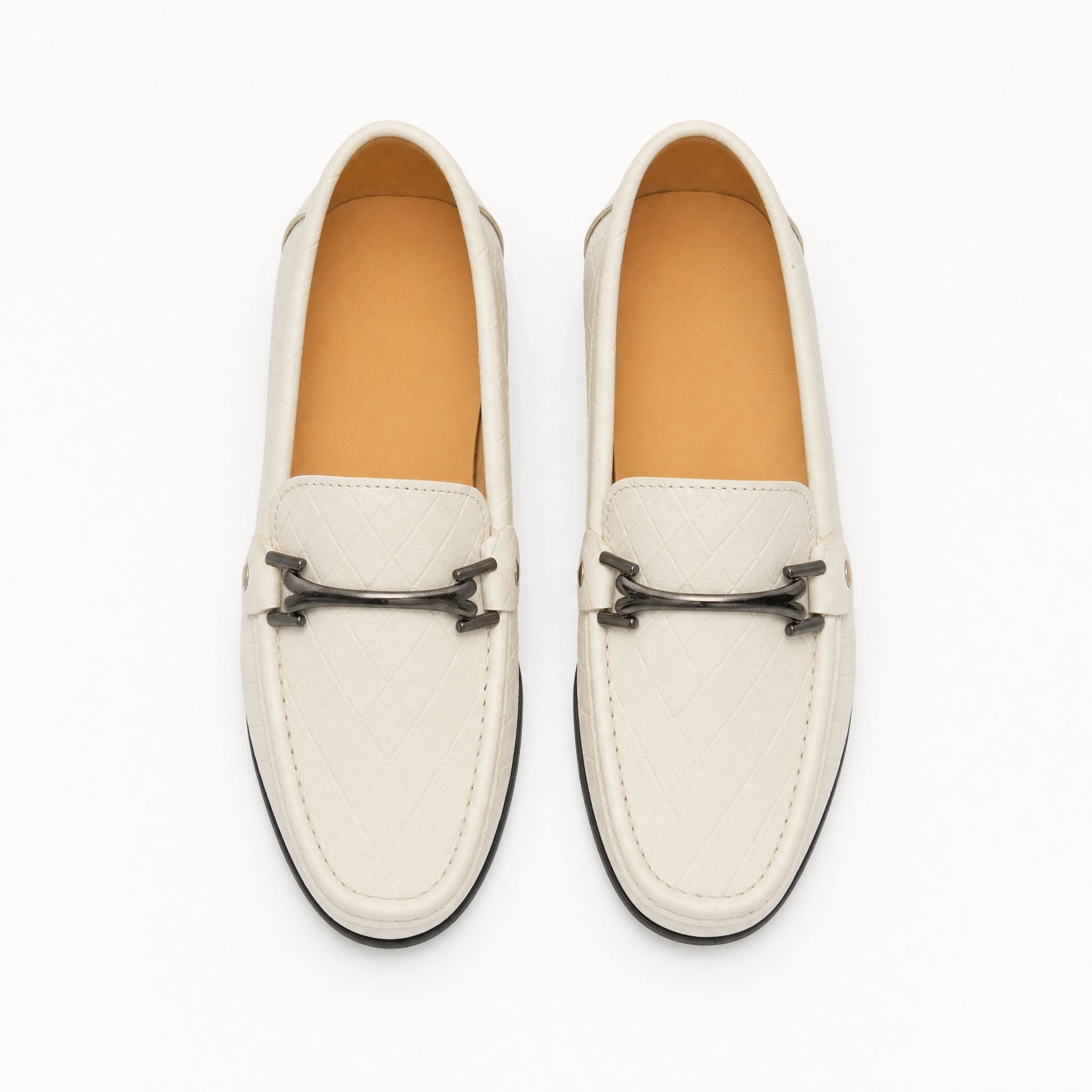 Quilted Metal Bar Loafers Boys