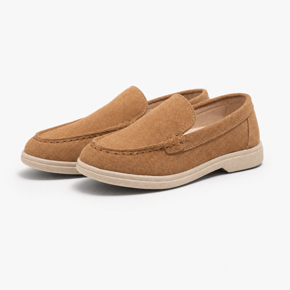 Gentry Morris Brown Slip On Loafers Stitched