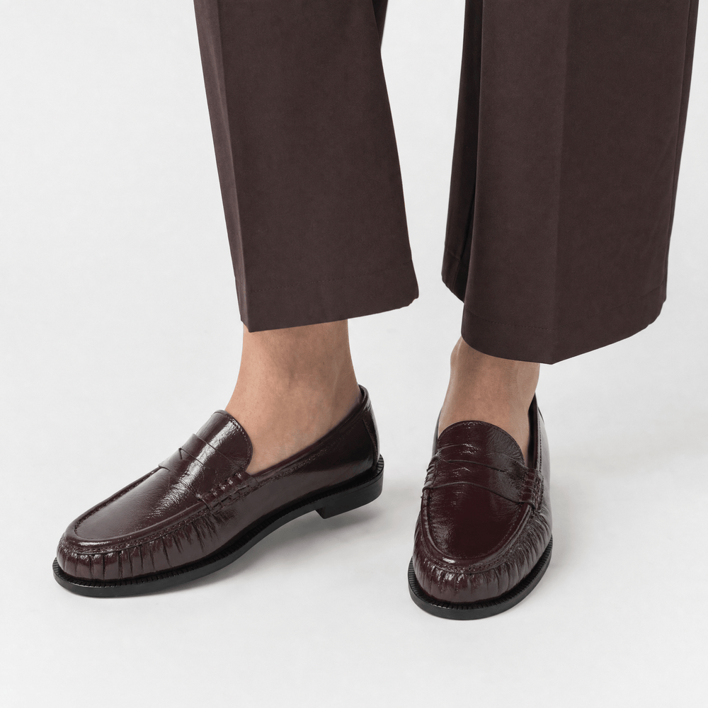 Gentry Morris Shiny Penny Loafers