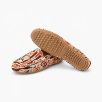Multicolour Geometric Pattern Loafers