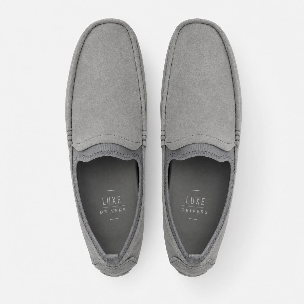 Grey Suede Red Sole Loafers
