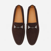 Dark Brown Chain Driving Loafers