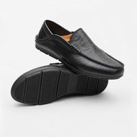 Black Patent Slip On Loafers