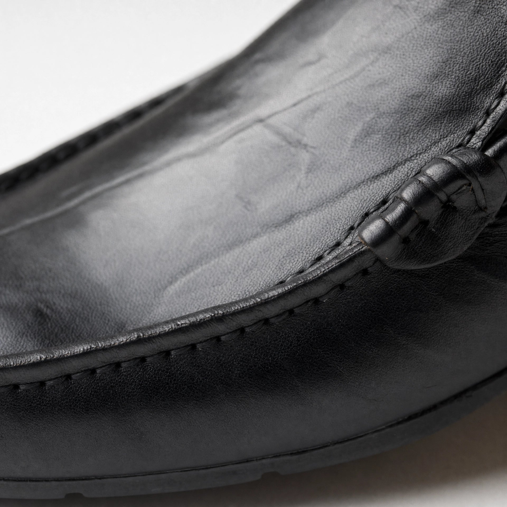 Black Patent Slip On Loafers