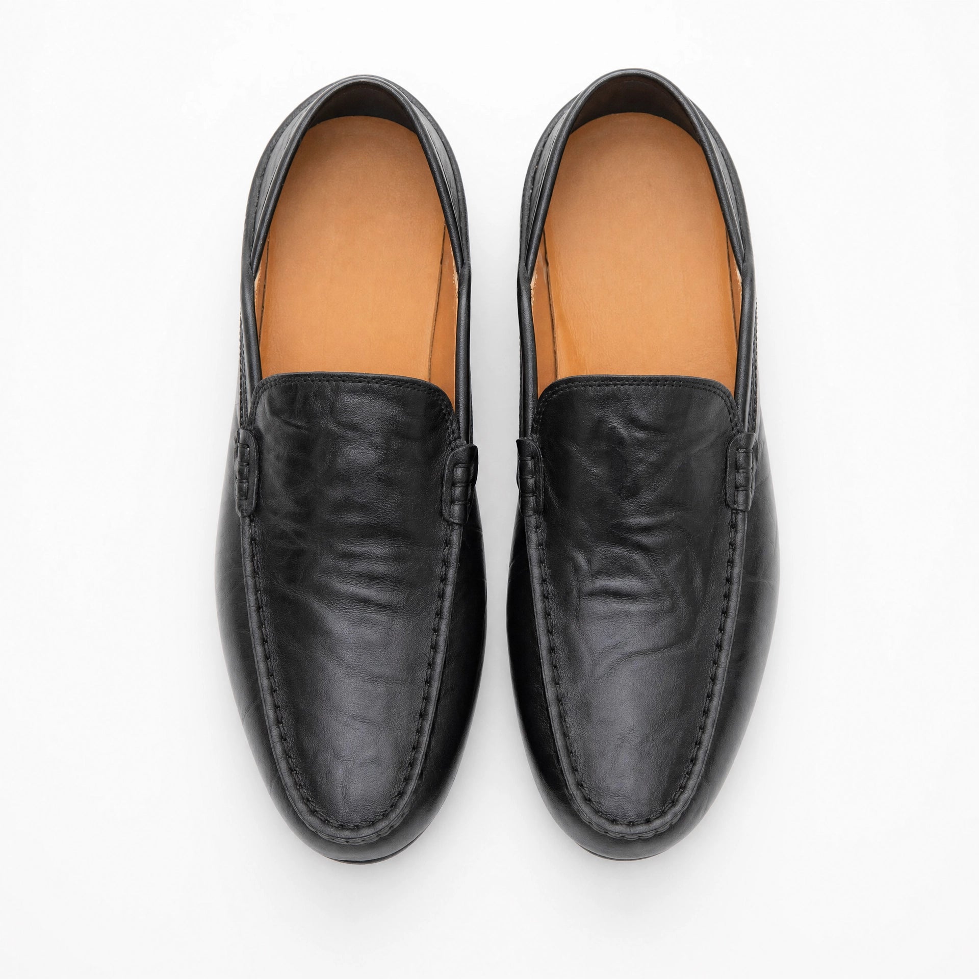 Black Patent Slip On Loafers