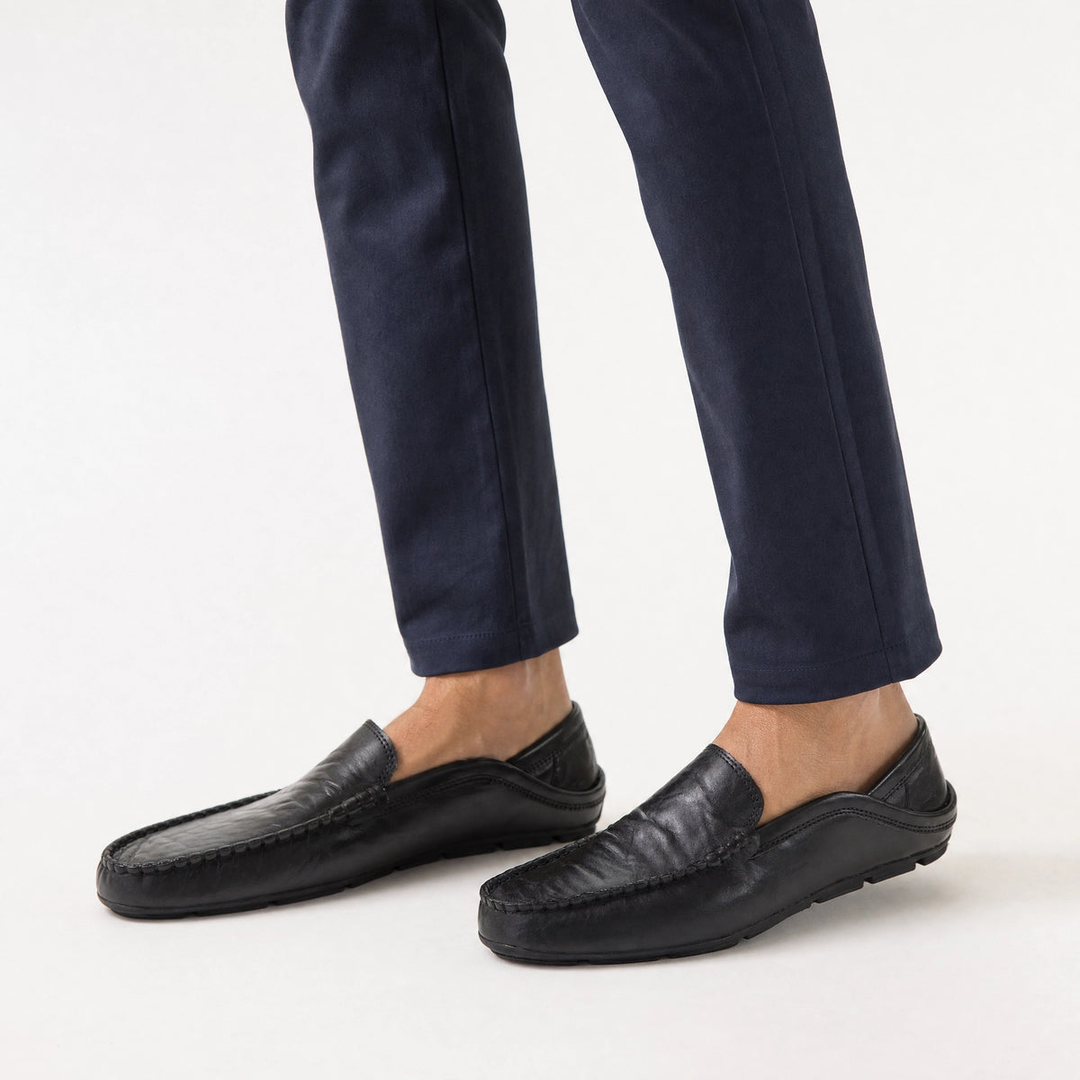 Black Patent Slip On Loafers