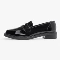 Loafers Patent Leather Black Heel