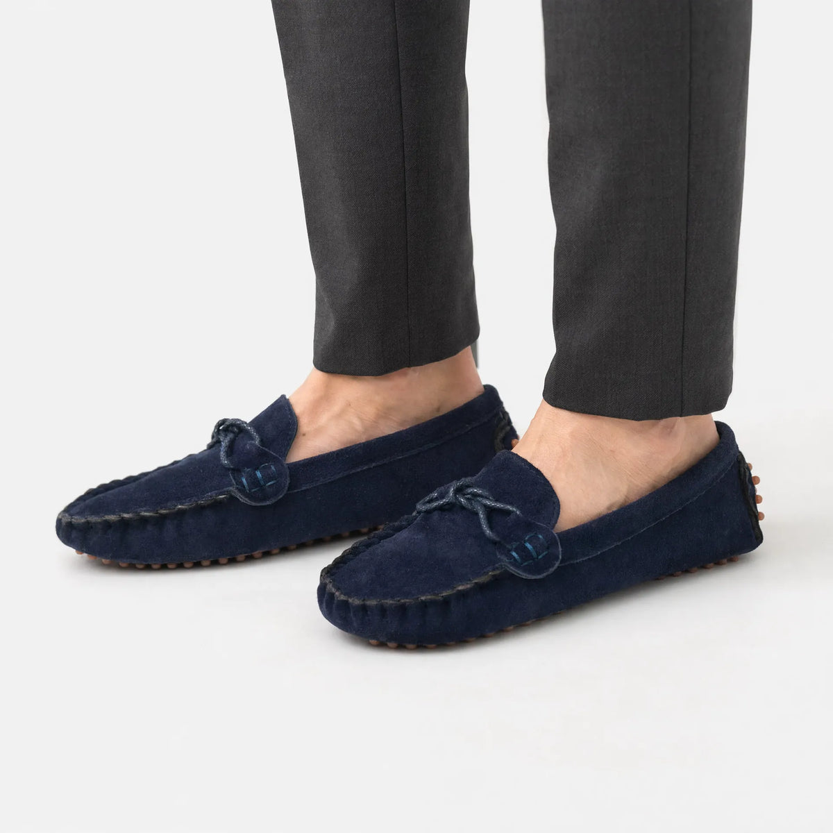 Mocassi v2 Suede Loafers Kids Boat Laces