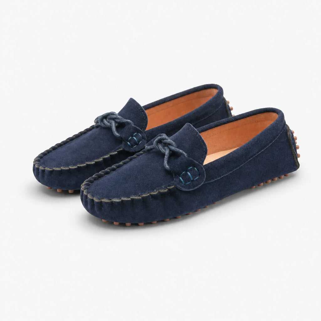 Mocassi v2 Suede Loafers Kids Boat Laces