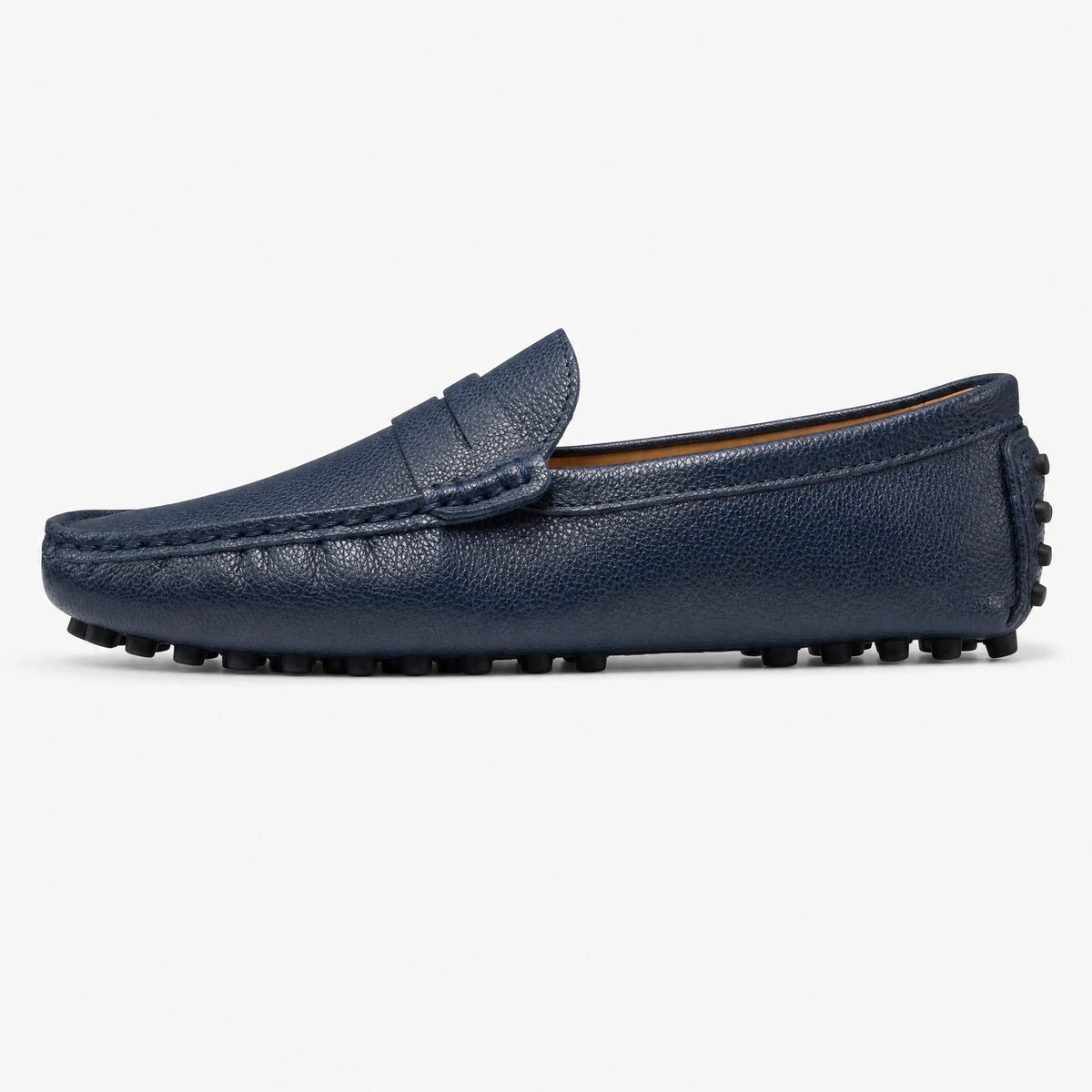 Navy Patent Boat Loafers