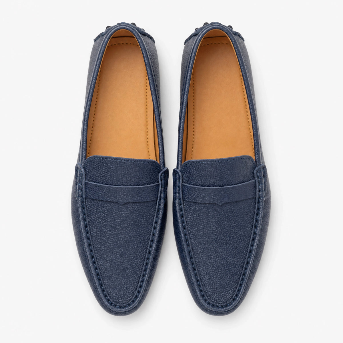 Navy Patent Boat Loafers